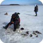 Рыбалка на Чудском озере зимой